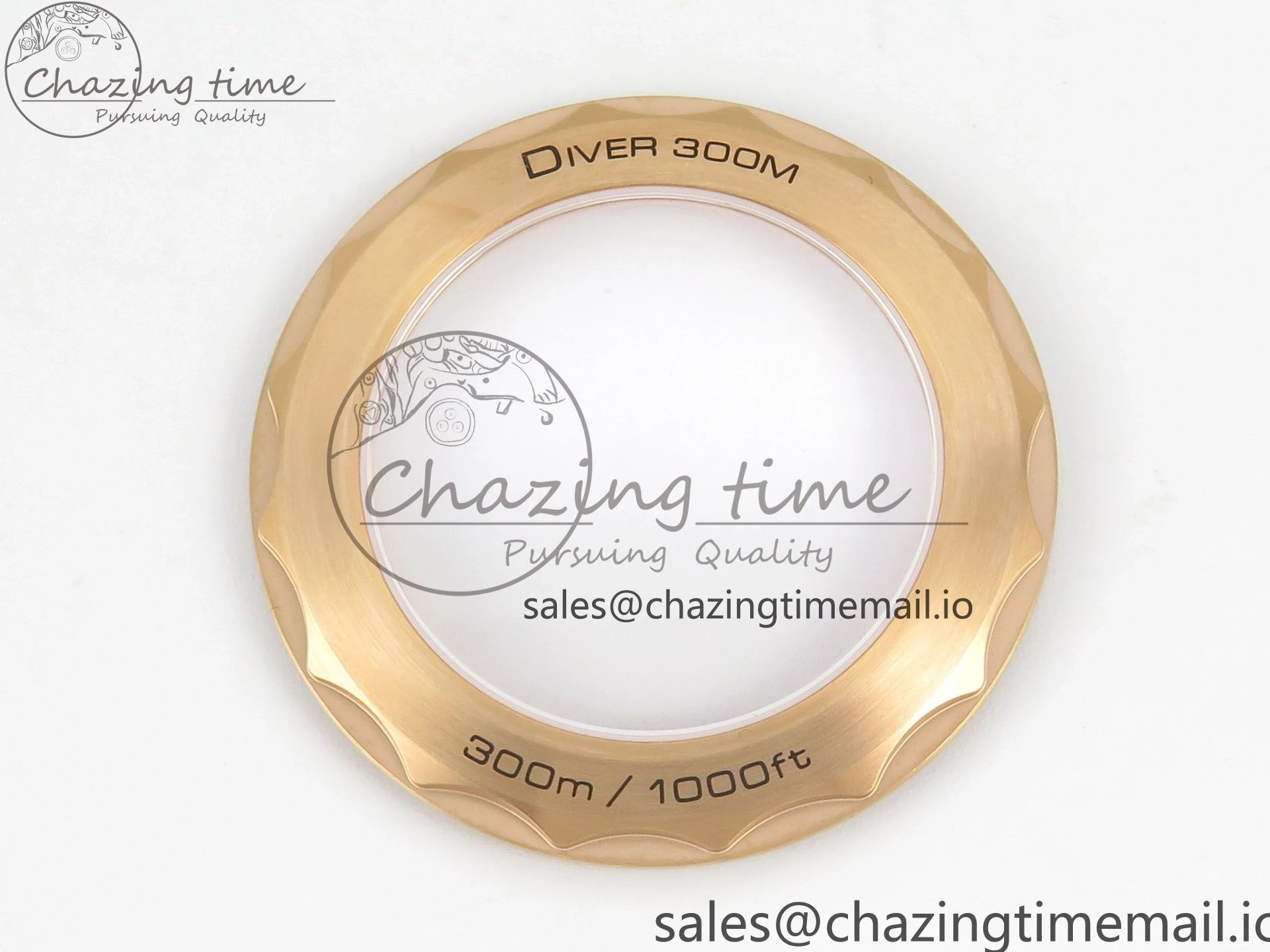 0226 Stylish Seamaster 300M Diver Rose Gold VSF 1:1 Best Edition Black Dial on Mesh Bracelet A 7662